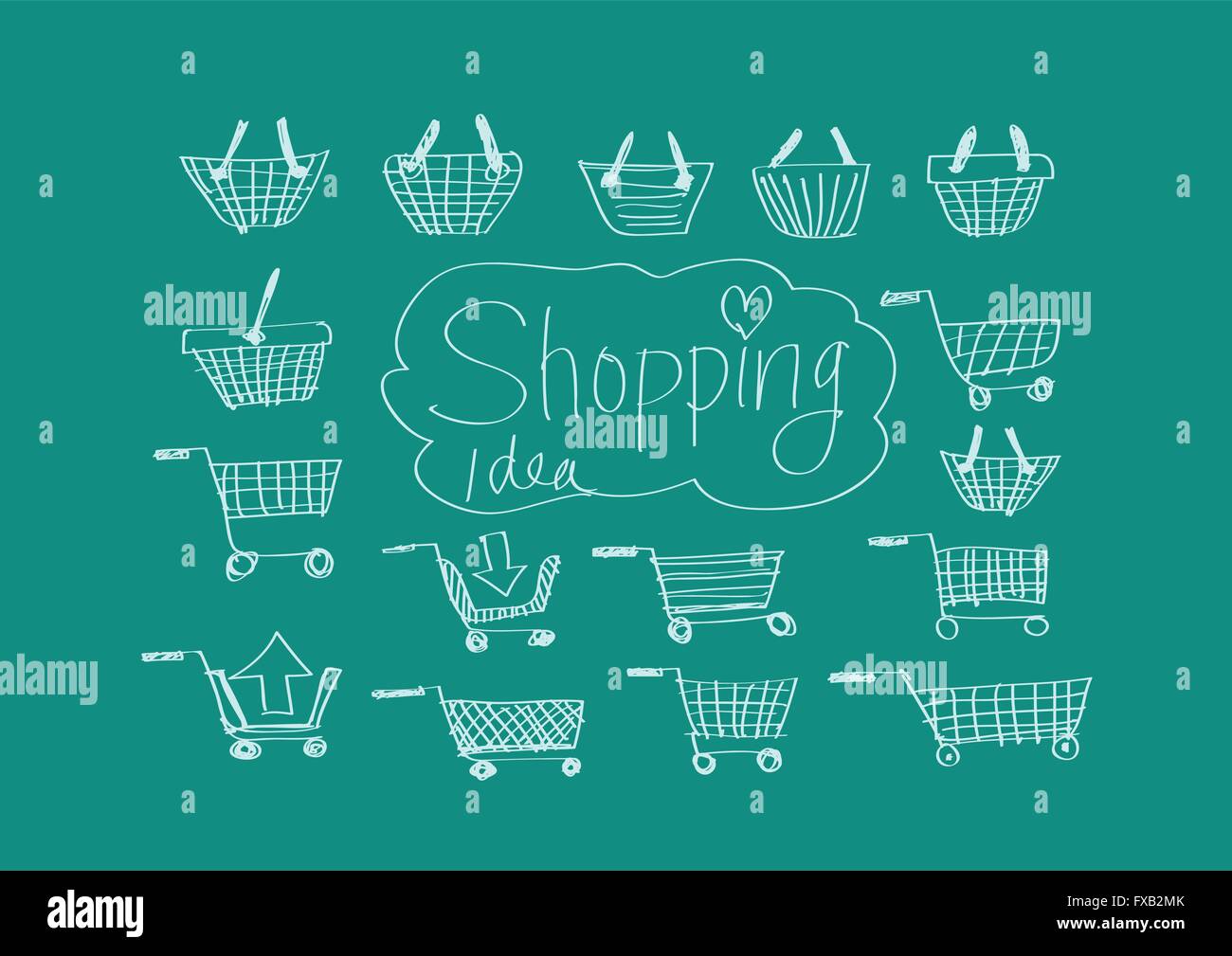 Hand doodle Business icon set idea design Stock Vector Image & Art - Alamy
