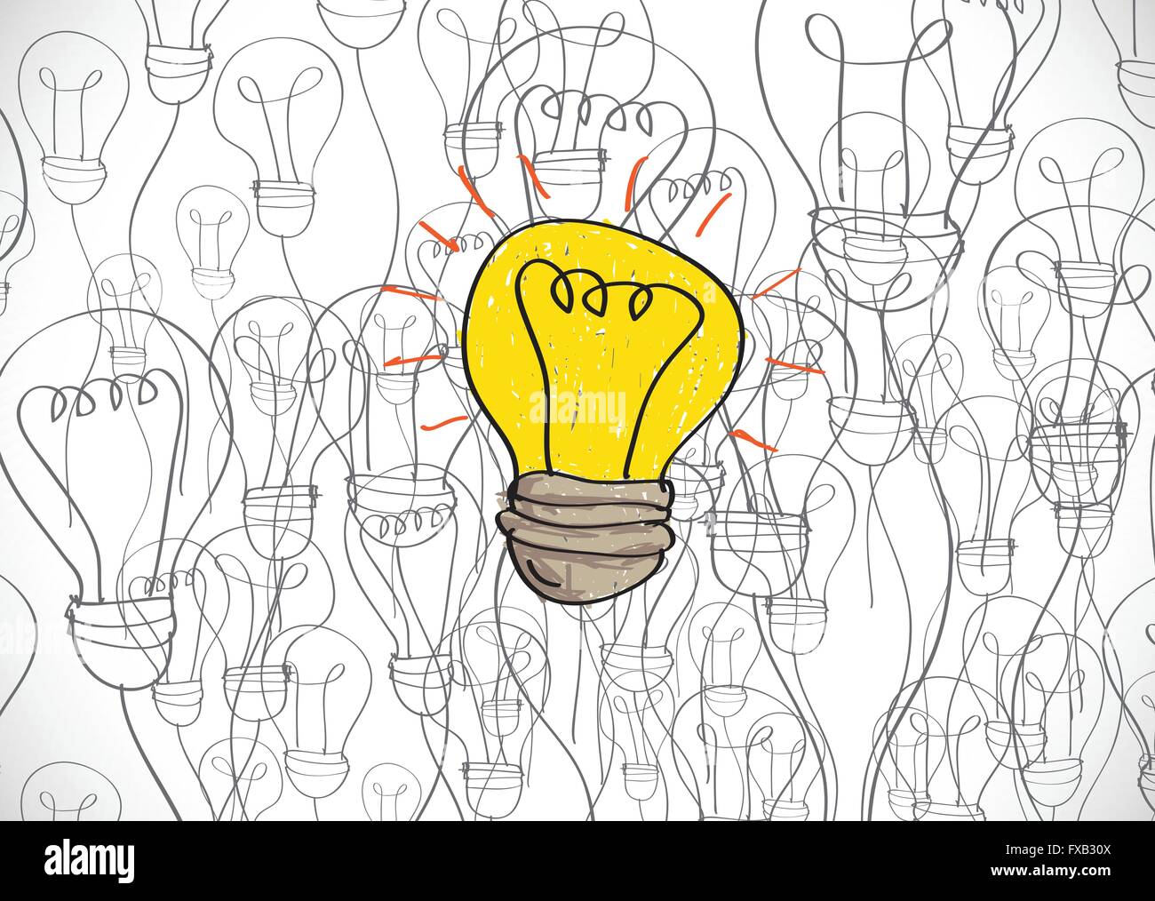Idea concept light bulb Stock Vector Image & Art - Alamy