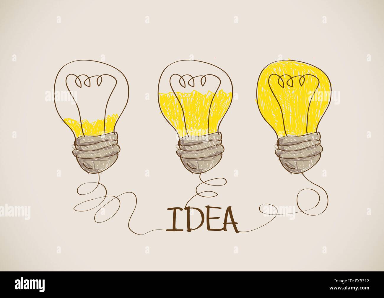 Idea concept light bulb Stock Vector Image & Art - Alamy
