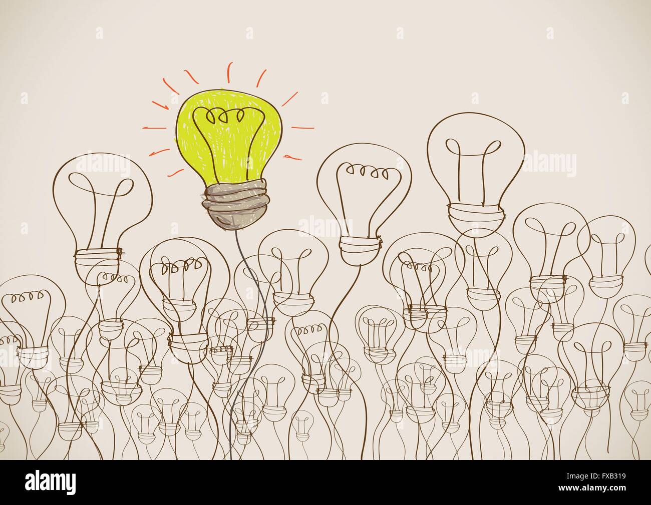 Idea concept light bulb Stock Vector Image & Art - Alamy