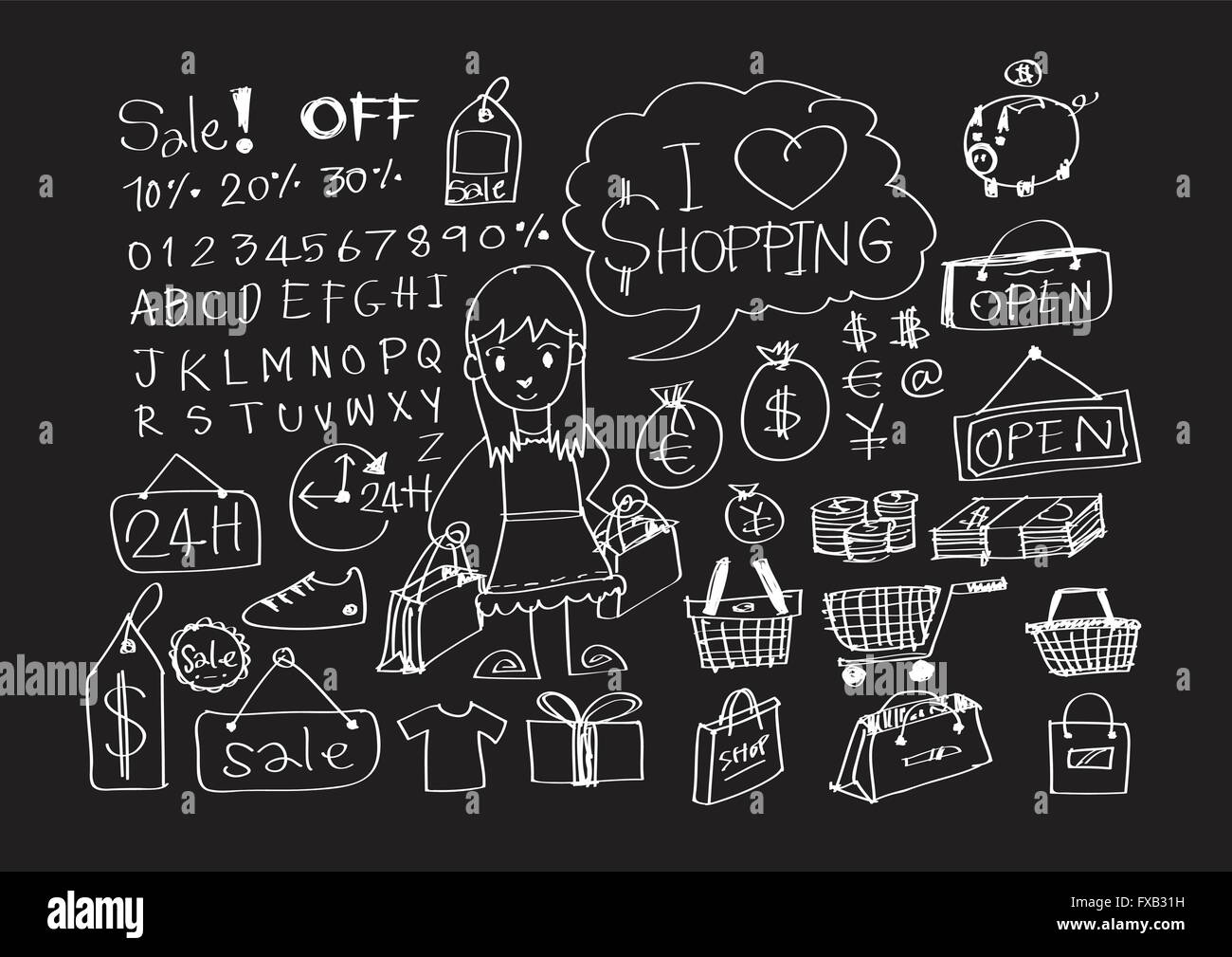 Hand doodle Business icon set idea design Stock Vector Image & Art - Alamy