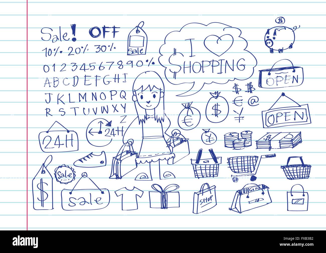 Hand doodle Business icon set idea design Stock Vector Image & Art - Alamy