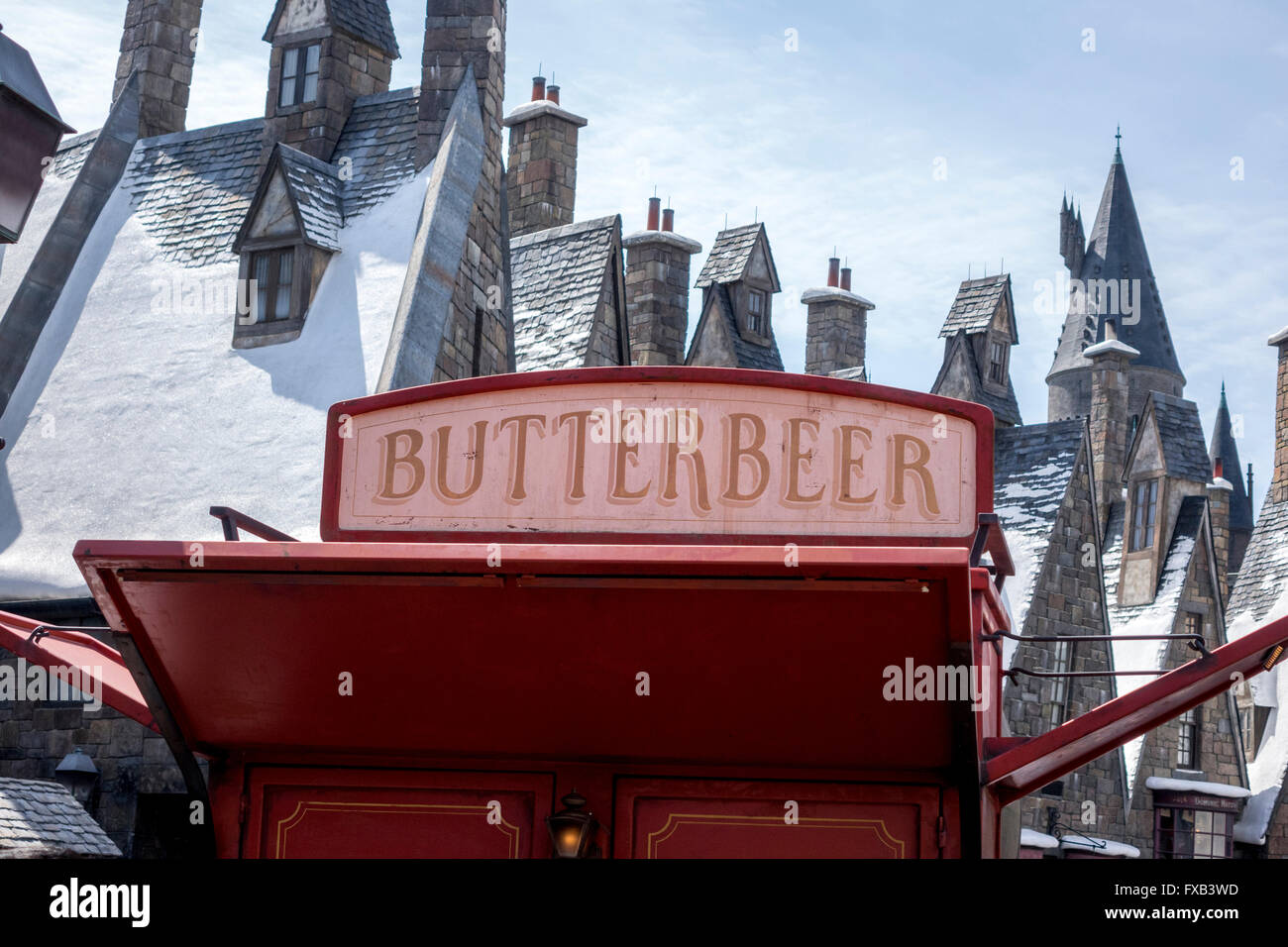 Butterbeer Sign Selling The Famous Drink From The Wizarding World Of