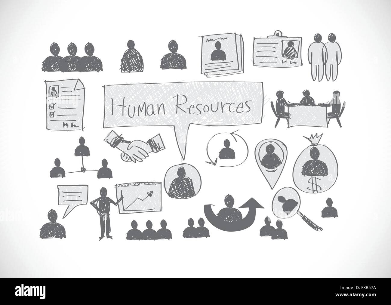Human resources vector vectors hi-res stock photography and images - Alamy