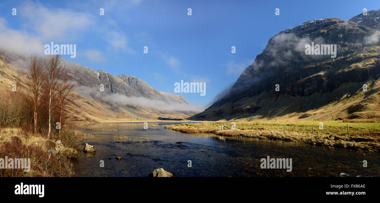 Loch Achtriochtan, Glen Coe Stock Photo