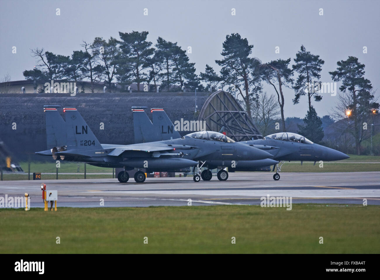 F-15E Eagle 494th FS 48th FW USAFE  at RAF Lakenheath Stock Photo