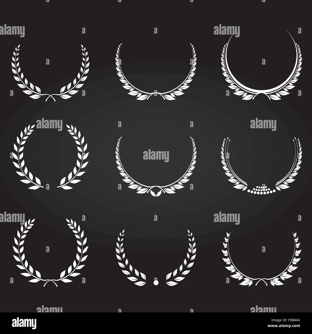 Laurel Wreaths Collection Stock Vector Image & Art - Alamy
