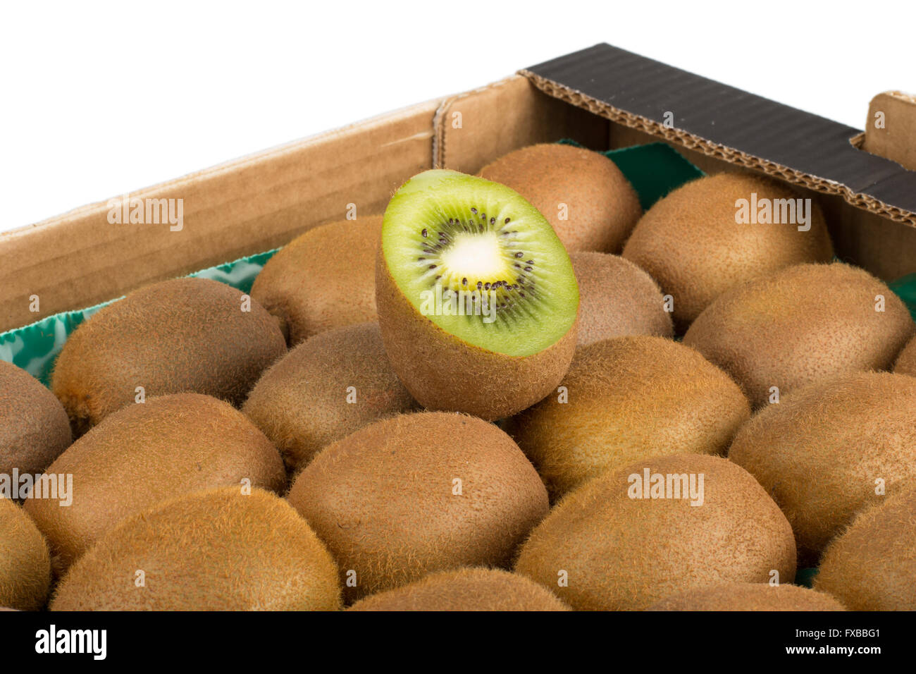Green and yellow kiwi Stock Photo Alamy