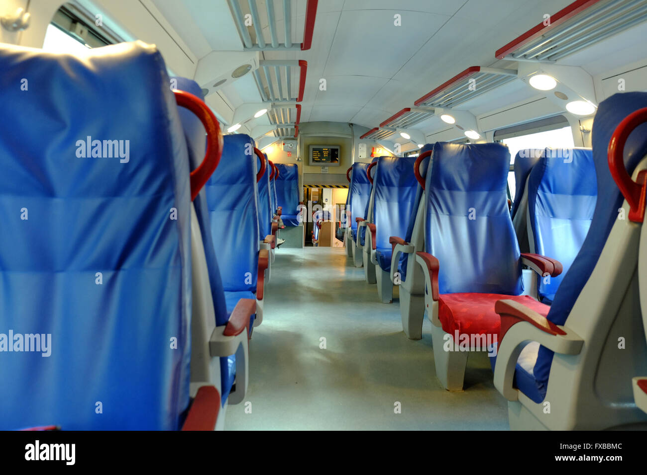 Interior of double decker regional train in Turin, Piedmont, Italy ... Interior of double decker regional train in Turin, Piedmont, Italy ...