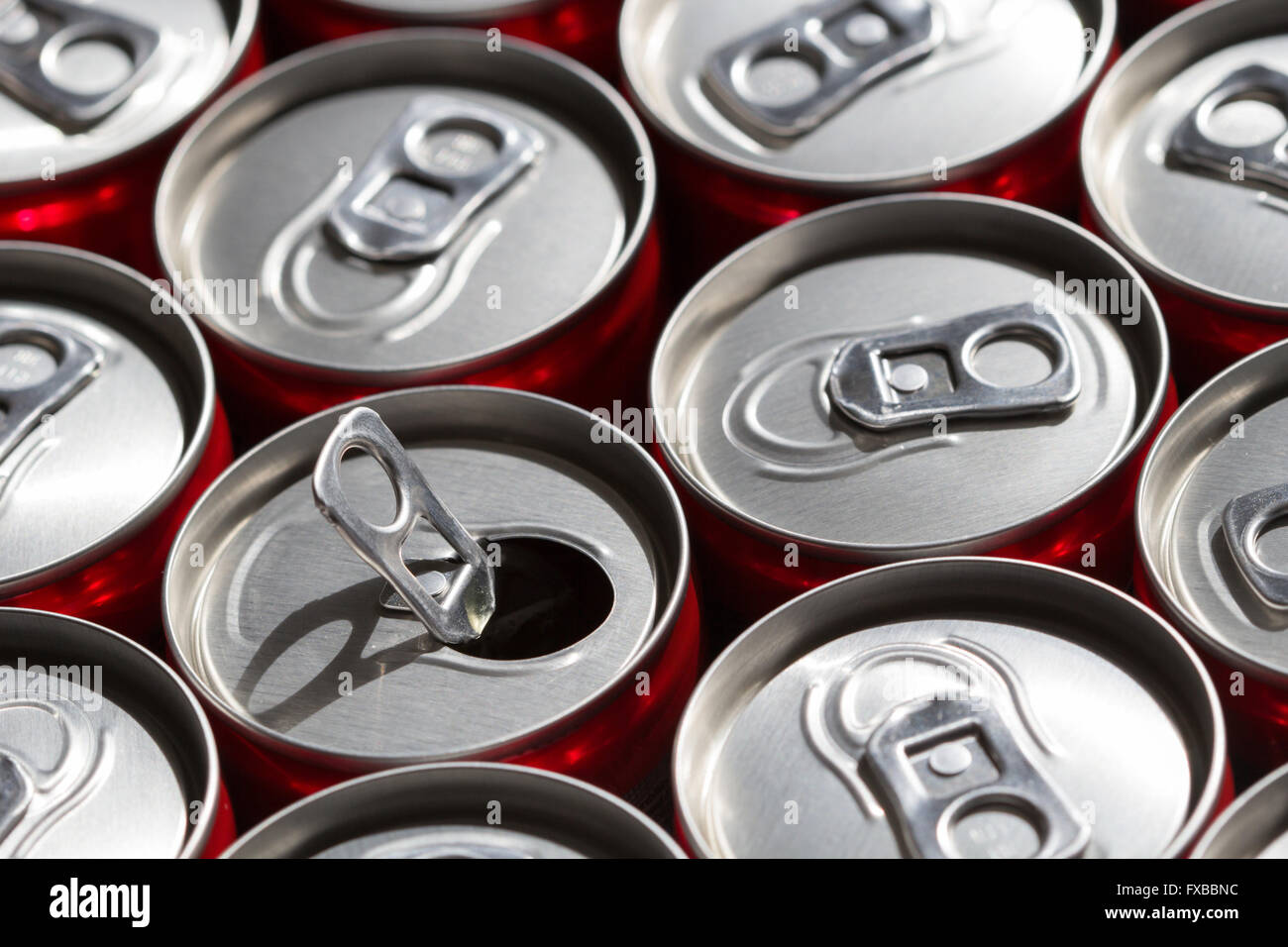 Soda cans background Stock Photo - Alamy