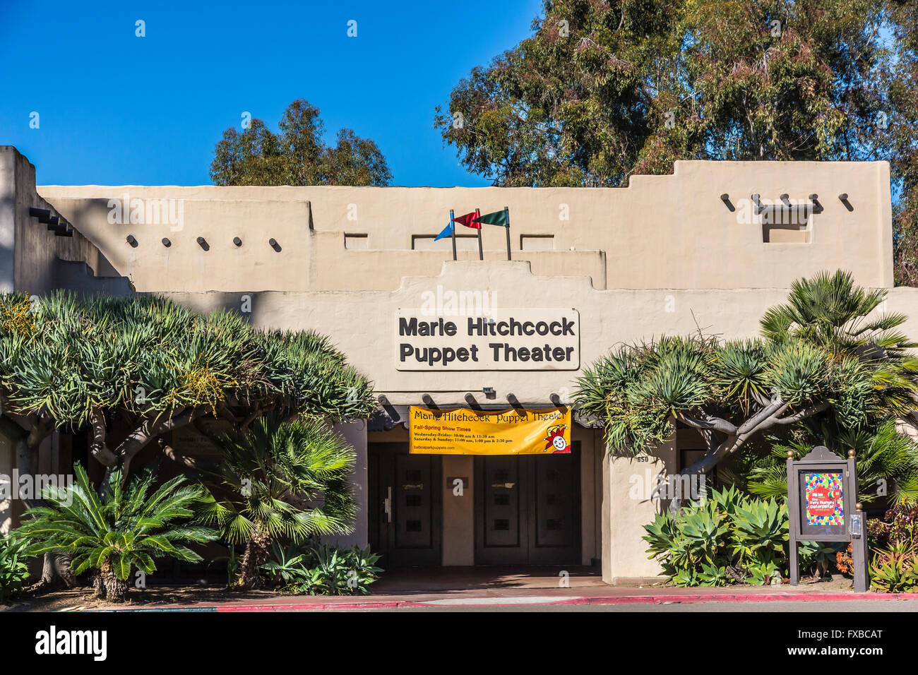 balboa park marle hitchcock puppet theater building Stock Photo Alamy