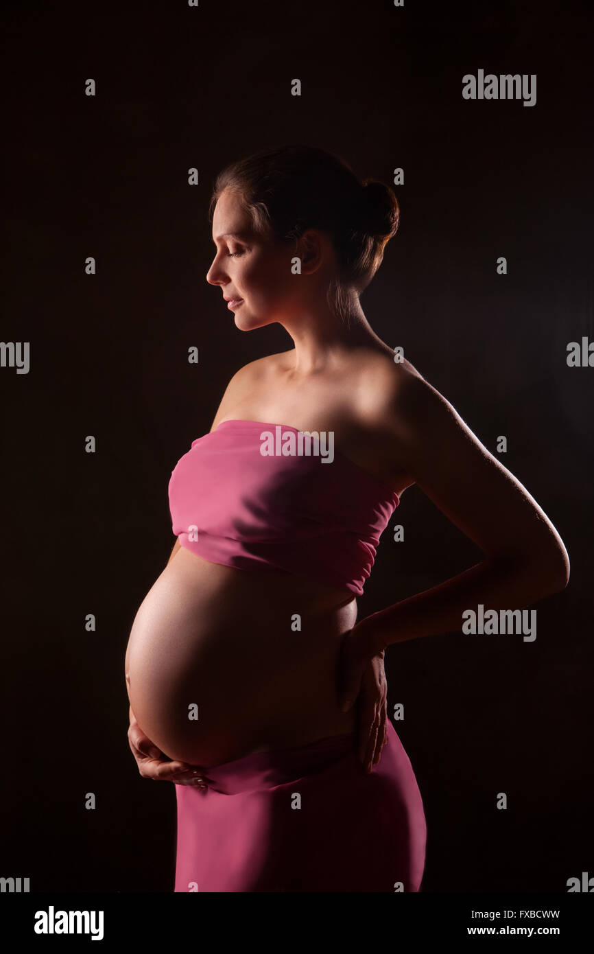 Pregnant woman flying dress hi-res stock photography and images - Alamy