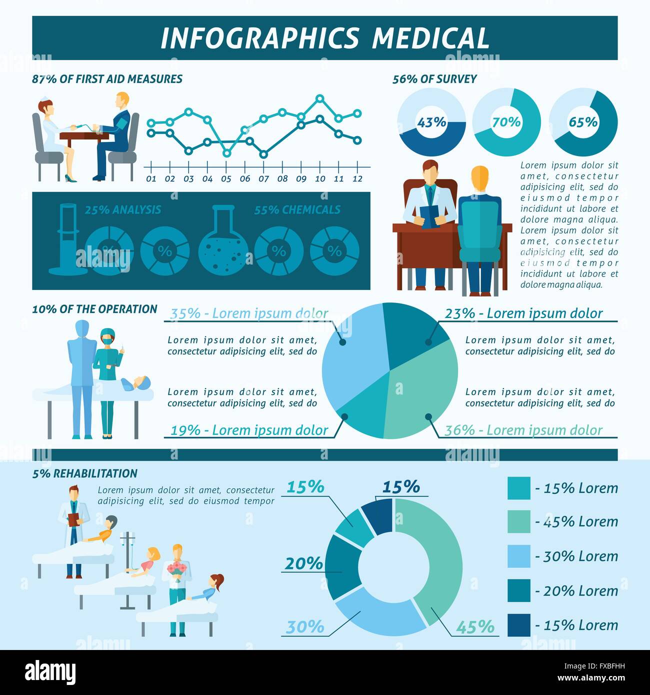 Doctor Infographic Set Stock Vector Image & Art - Alamy