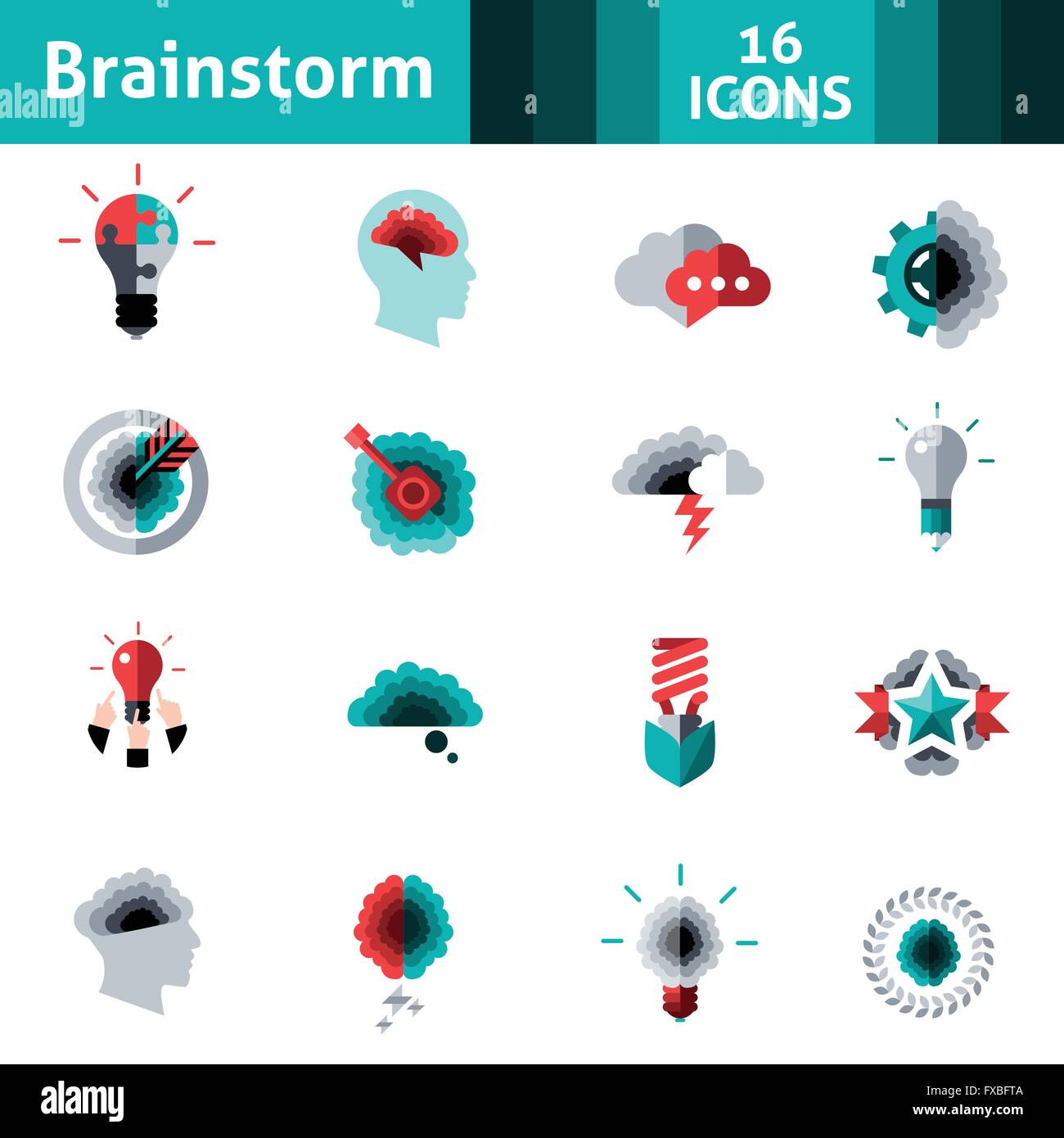 Performance management icons set Stock Vector Images - Alamy