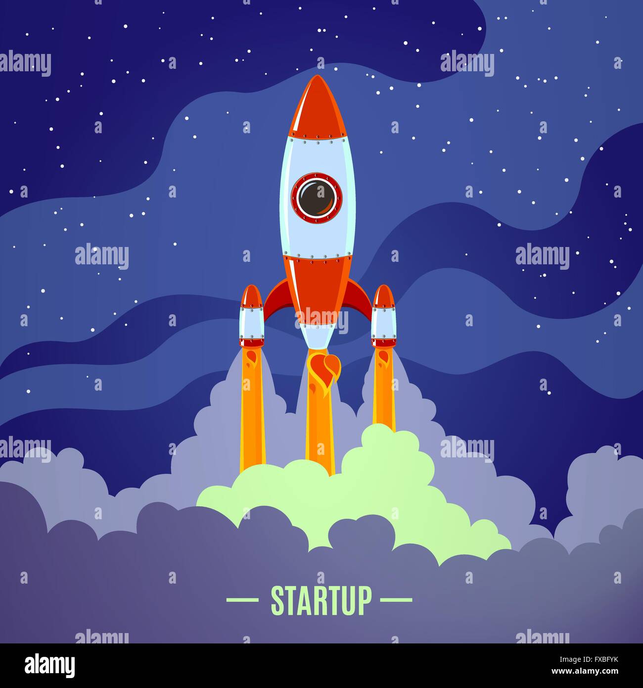 Startup Rocketship Startup Rocket Launch Stock Vector Image & Art - Alamy