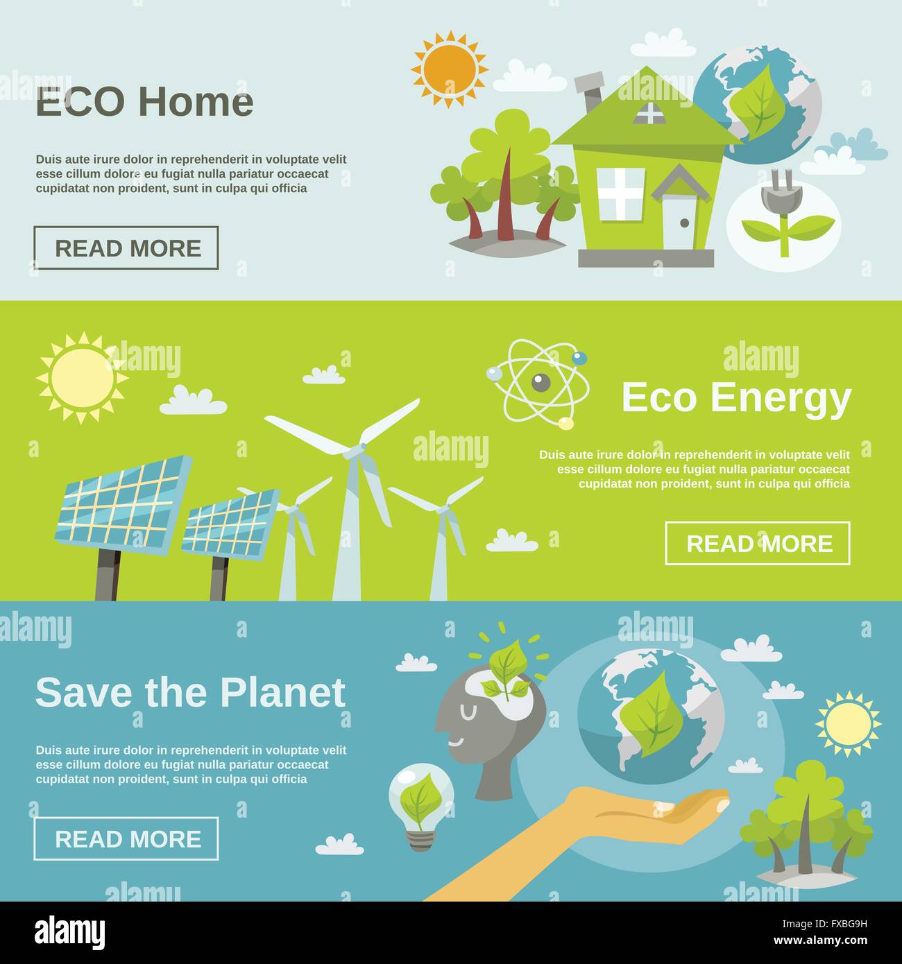 Eco Energy Banner Stock Vector Image & Art - Alamy
