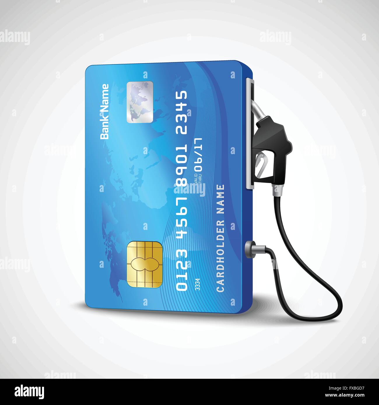 Credit Card Gas Station Stock Vector Image & Art Alamy