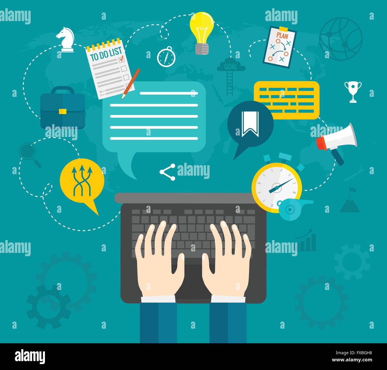Business Hands Flat Stock Vector Image & Art - Alamy