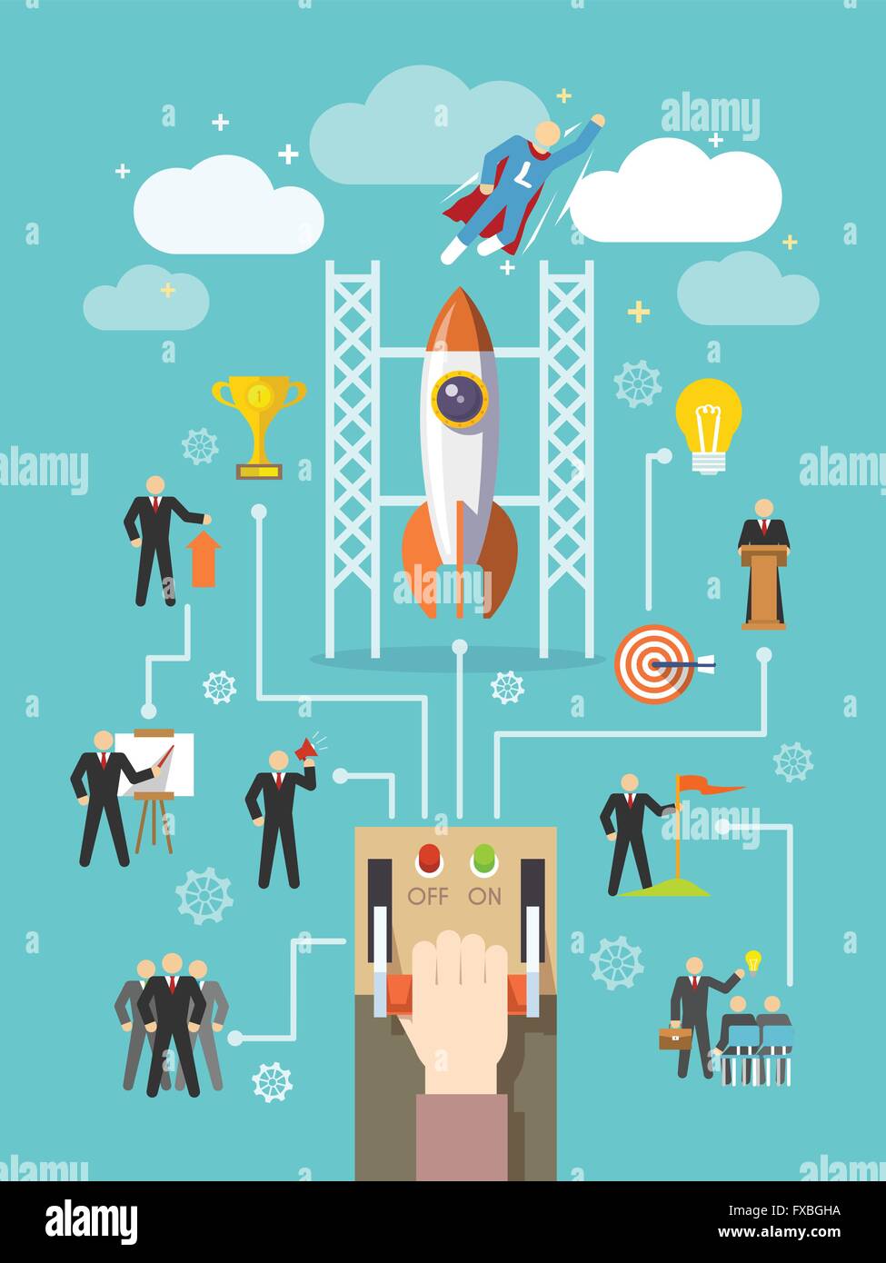 Business Leadership Concept Stock Vector Image & Art - Alamy