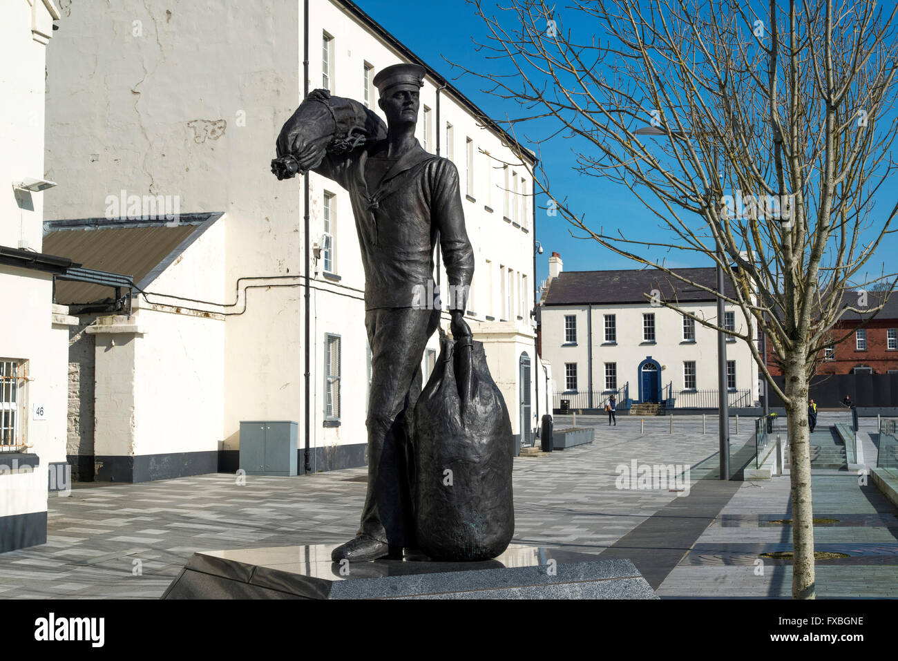 Ebrington Square, Derry City, Northern Ireland Stock Photo