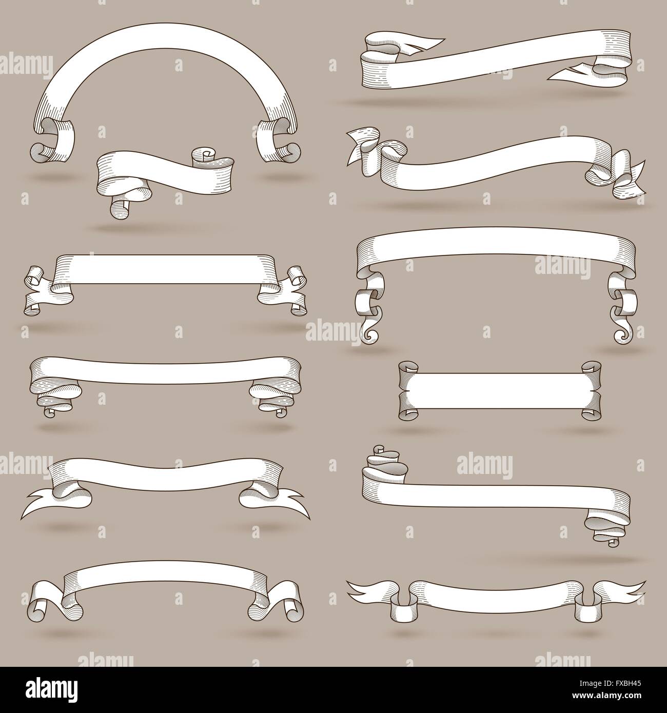 Vintage engraving illustration scroll hi-res stock photography and ...