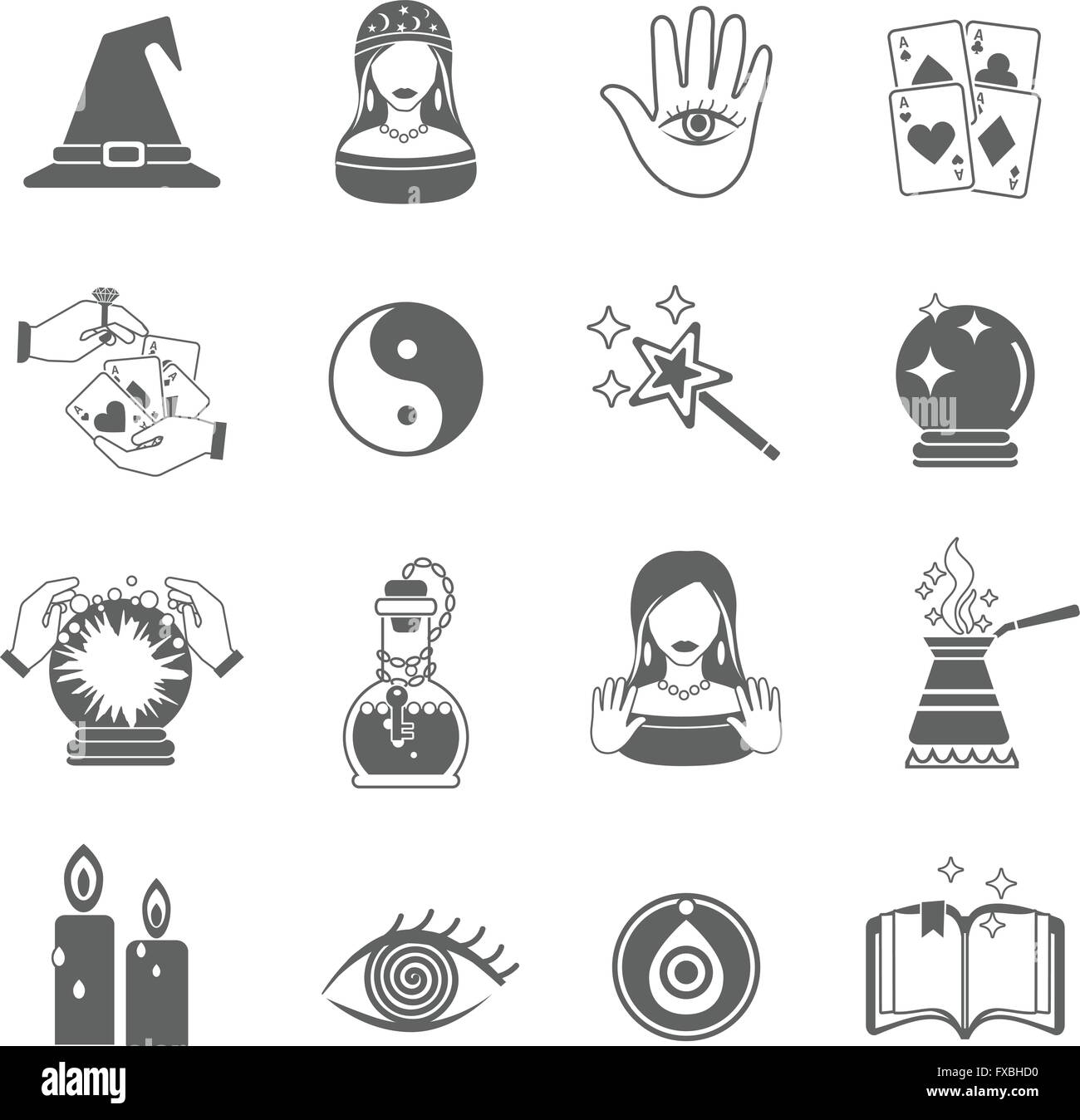 Fortune Teller Icon Set Stock Vector Image & Art Alamy