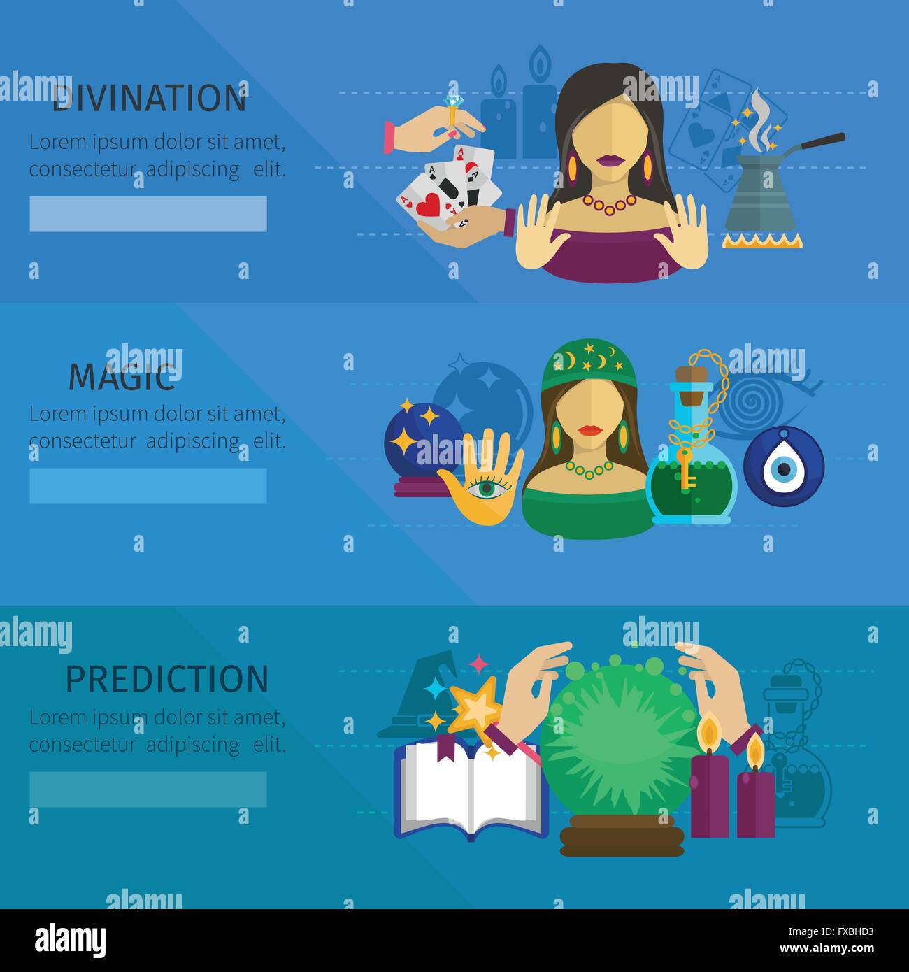 Fortune Teller Banner Stock Vector Image & Art Alamy
