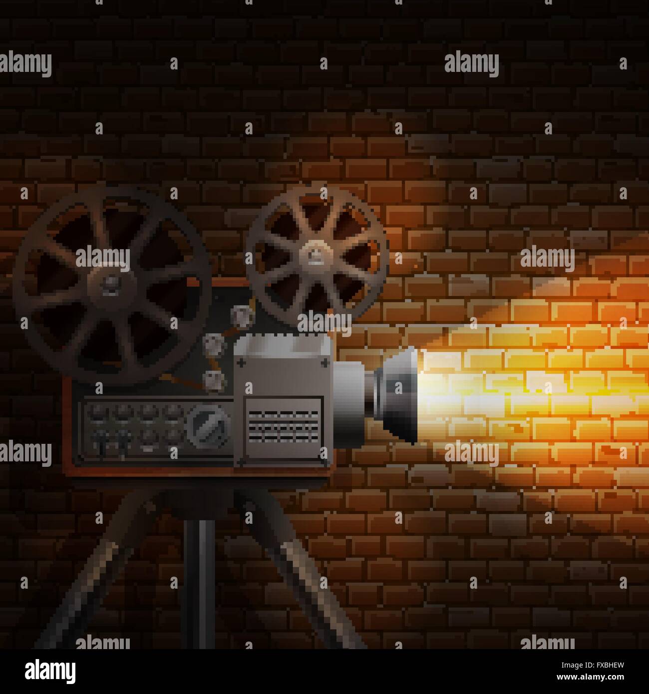 Retro Film Background Stock Vector