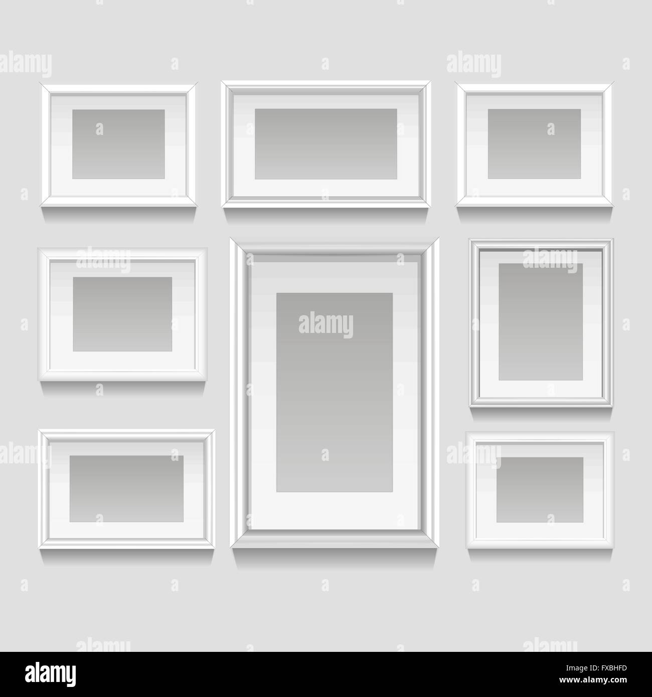 White Frames Set Stock Vector Image & Art Alamy