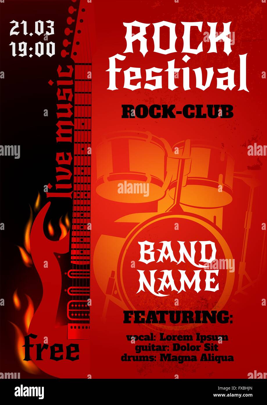 Rock band poster hi-res stock photography and images - Alamy