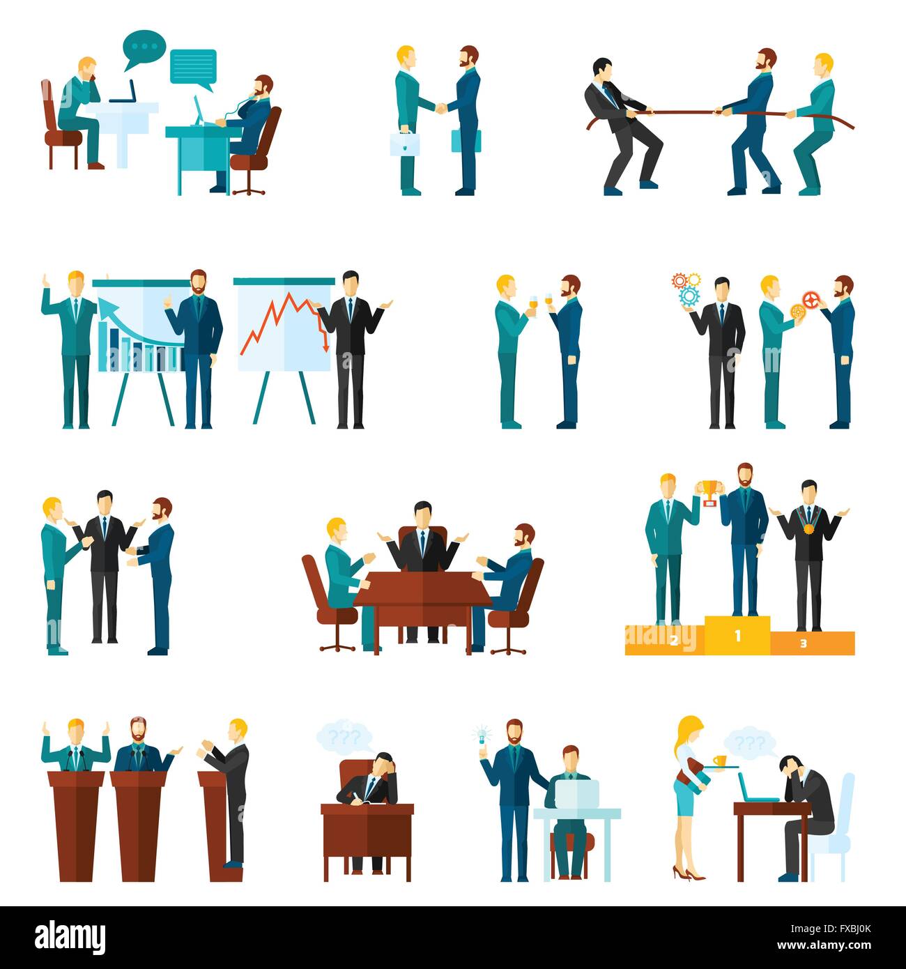 Meeting brainstorming cartoon hi-res stock photography and images - Alamy