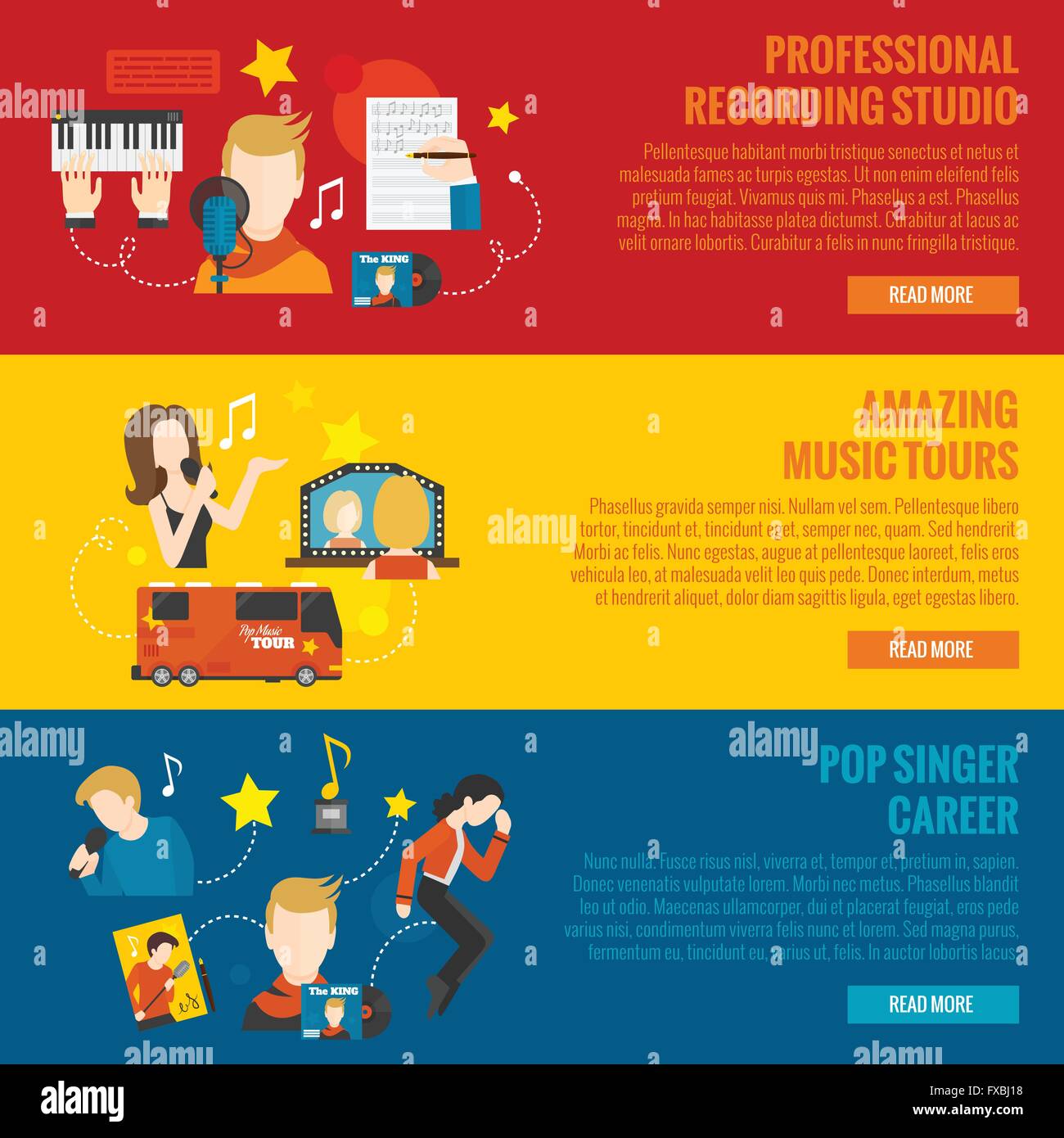 Pop Singer Banner Stock Vector Image & Art Alamy