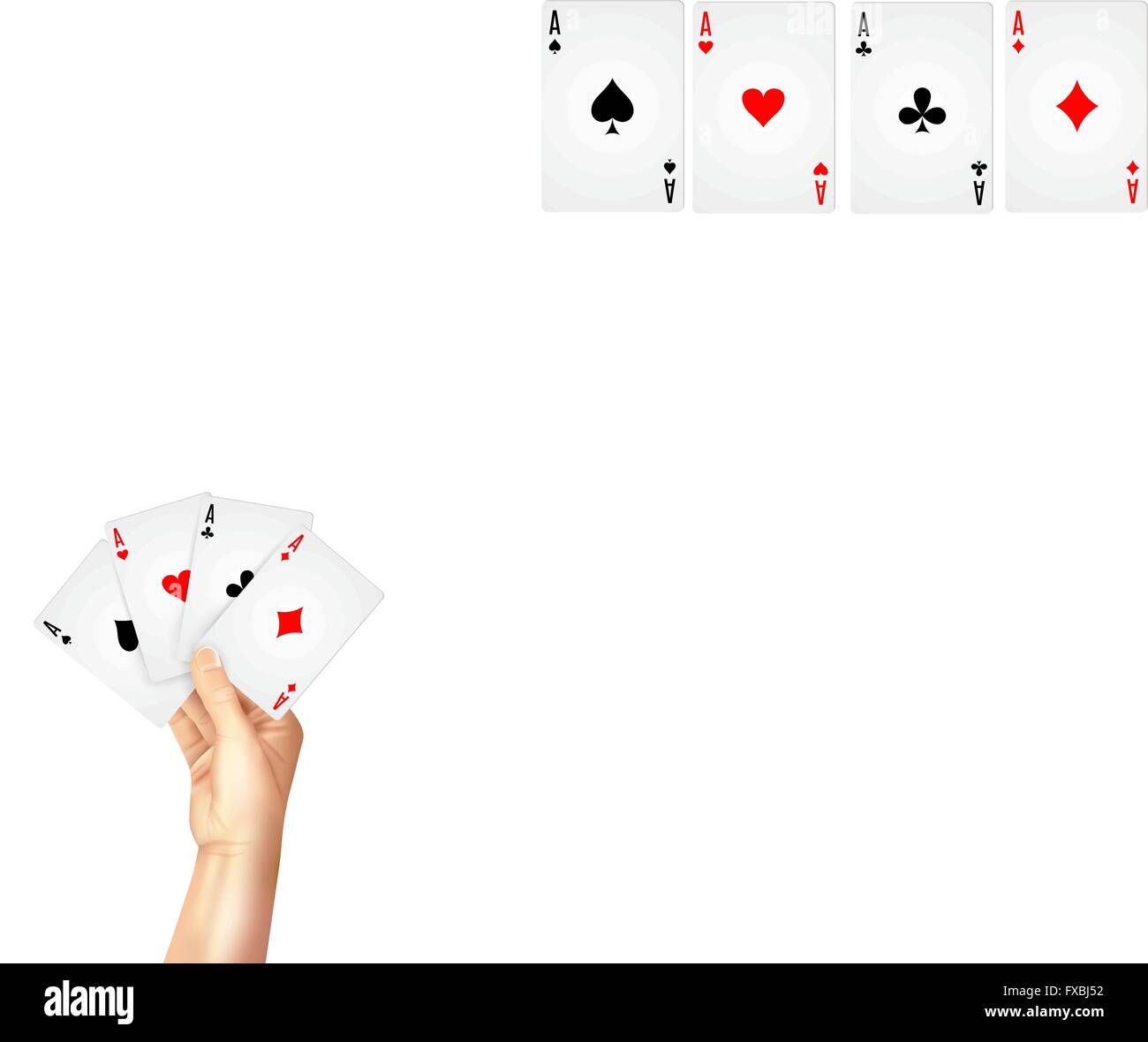 Regular playing cards spread holding hand Stock Vector Image & Art Alamy