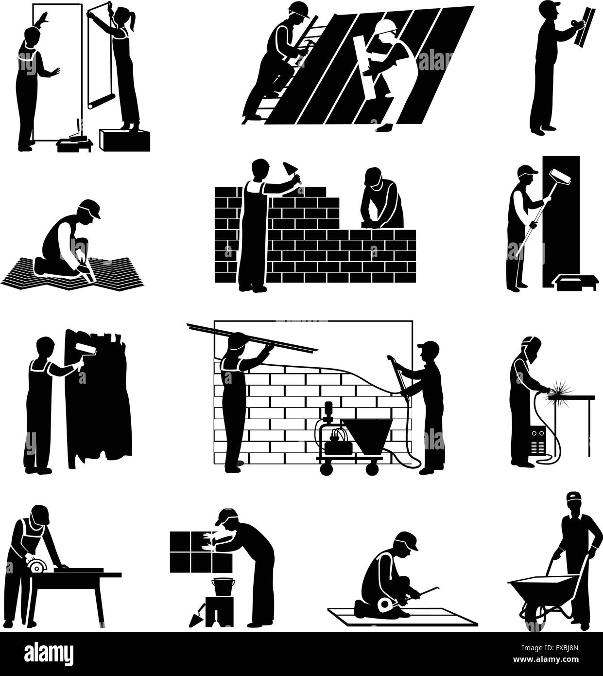Workplace staff Black and White Stock Photos & Images - Alamy