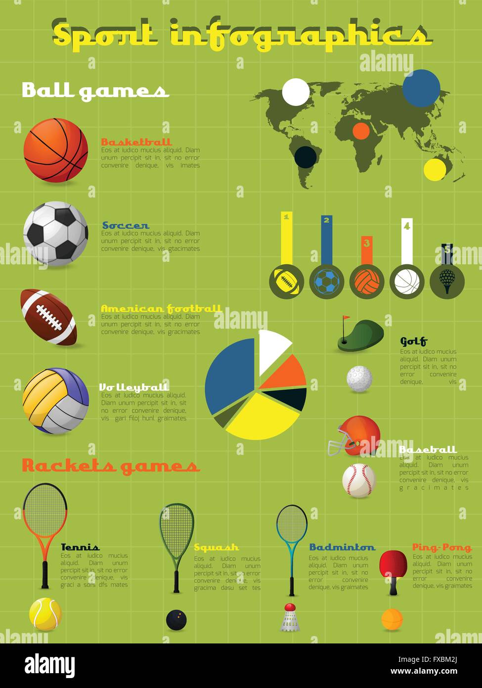 Sports Infographics Set Stock Vector Image & Art - Alamy