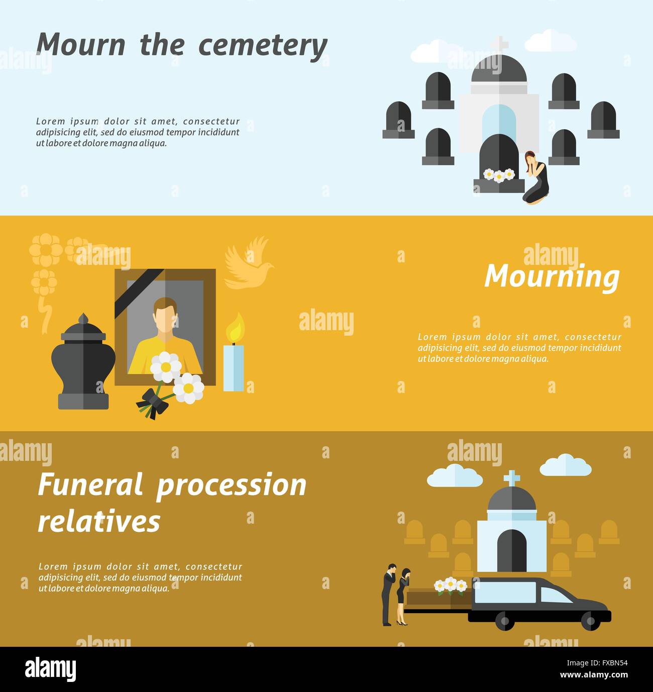 Funeral procession Stock Vector Images Alamy