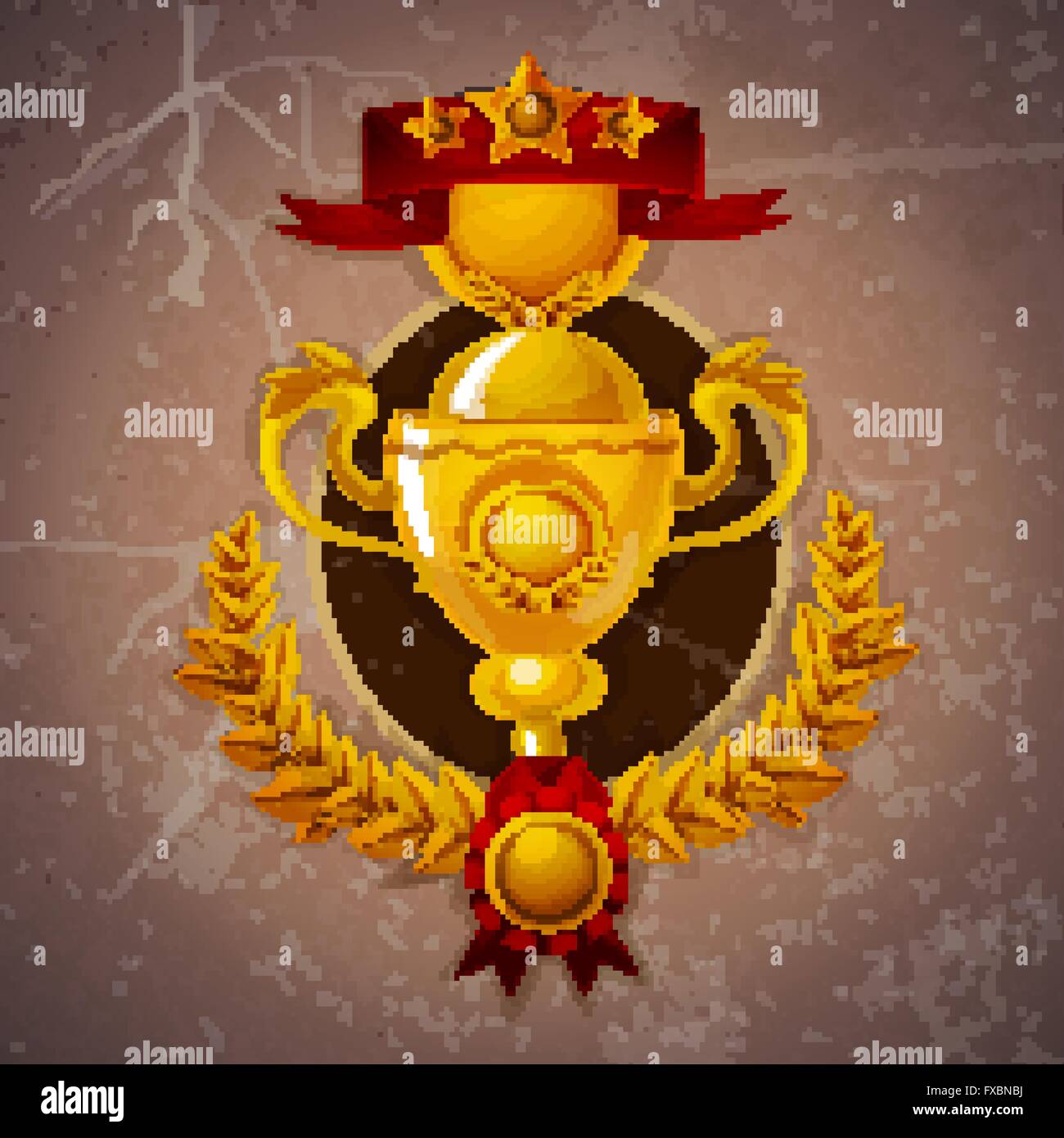 Golden Trophy Background Stock Vector Image & Art - Alamy