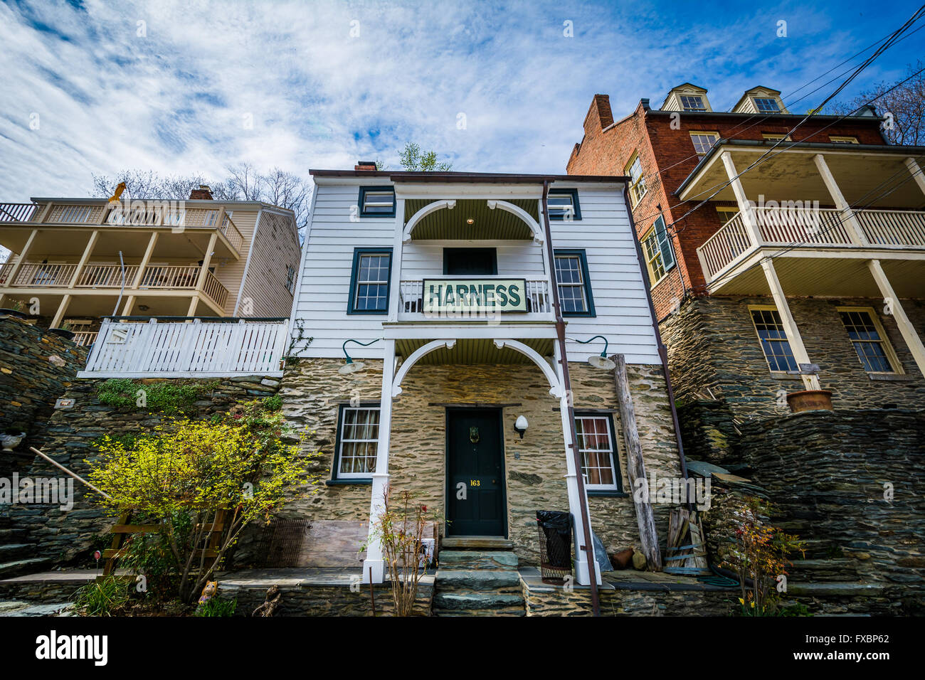 Historic buildings in Harpers Ferry, West Virginia Stock Photo Alamy