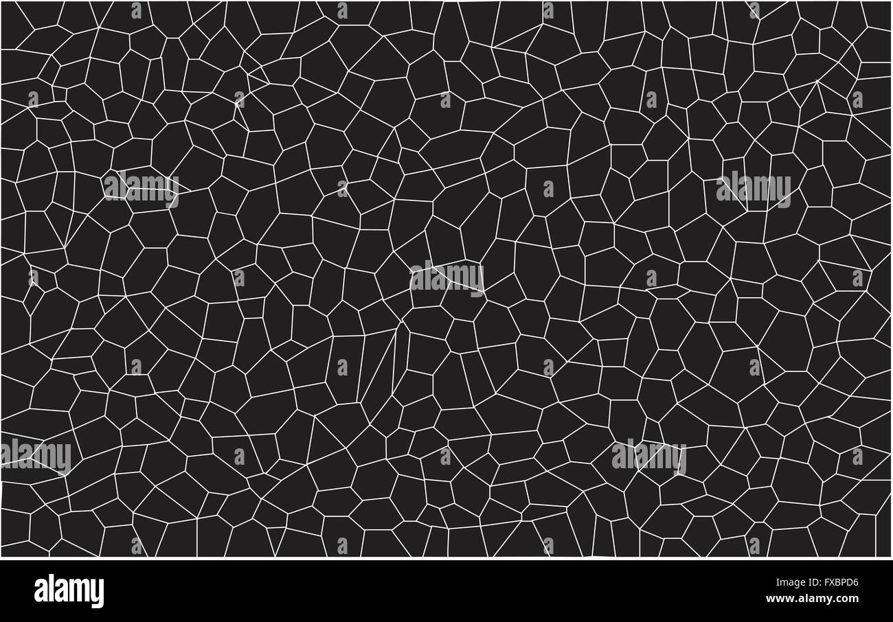 A mosaic of black pieces set as a background Stock Vector