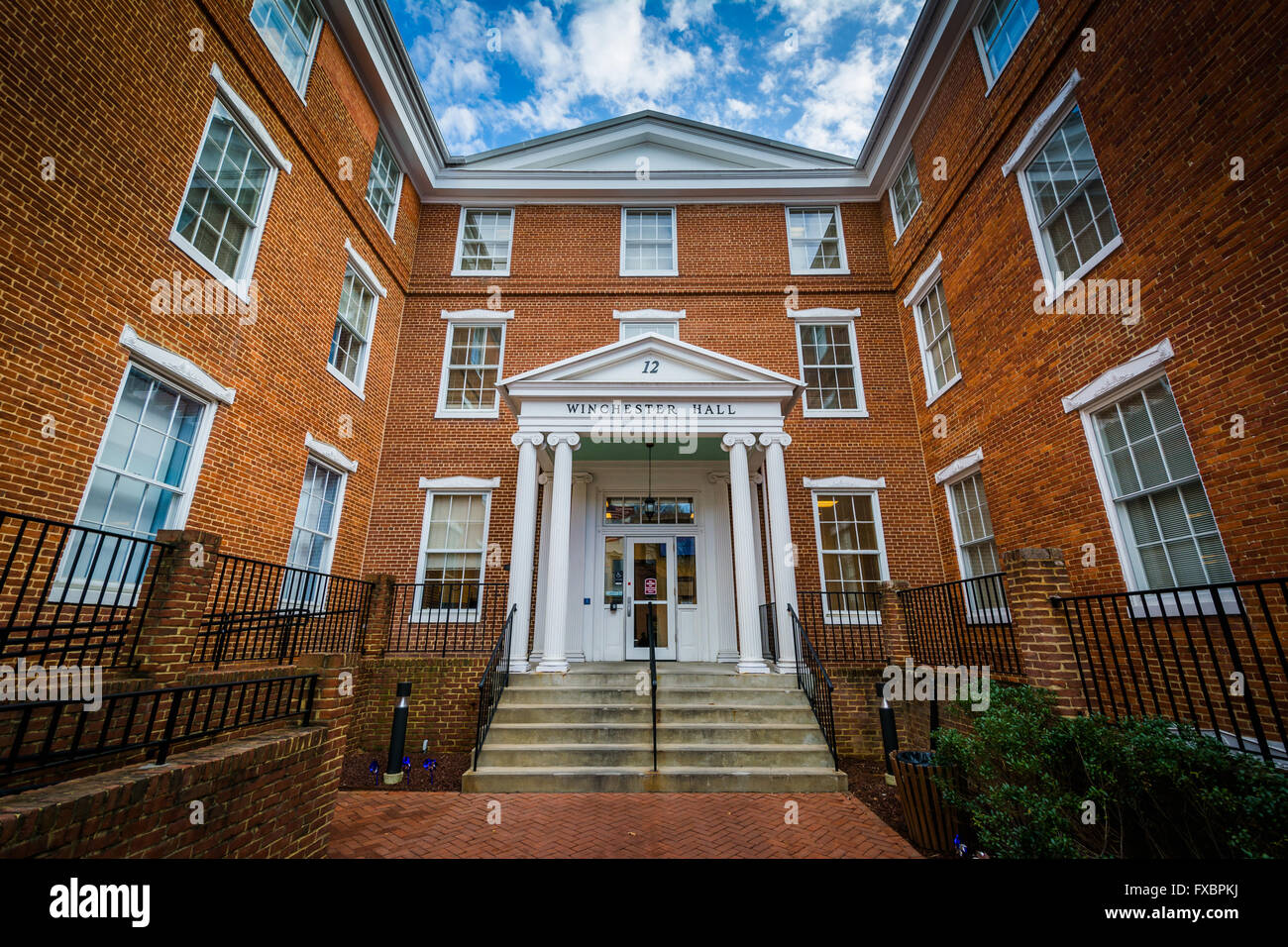 Winchester Hall, in Frederick, Maryland. Stock Photo
