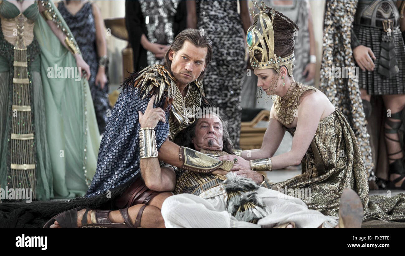 Gods of Egypt is a 2016 Australian-American fantasy action film, featuring ancient Egyptian deities, directed by Alex Proyas.  This photograph is for editorial use only and is the copyright of the film company and/or the photographer assigned by the film or production company and can only be reproduced by publications in conjunction with the promotion of the above Film. A Mandatory Credit to the film company is required. The Photographer should also be credited when known. Stock Photo