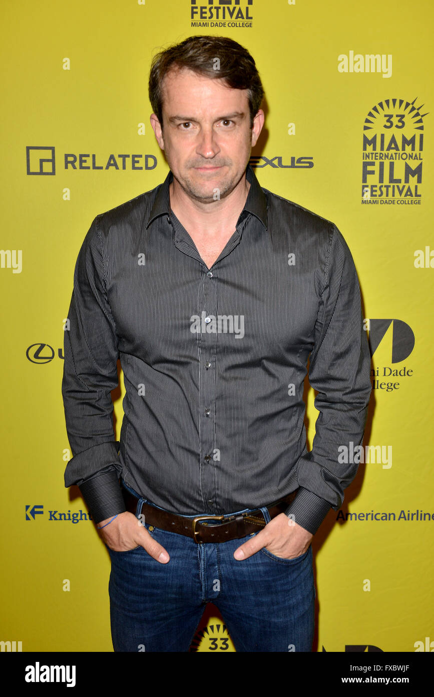 Miami International Film Festival 2016 held at Olympia Theater At Gusman Hall - Closing Ceremony  Featuring: Lorenzo Vigas Where: Miami, Florida, United States When: 12 Mar 2016 Stock Photo