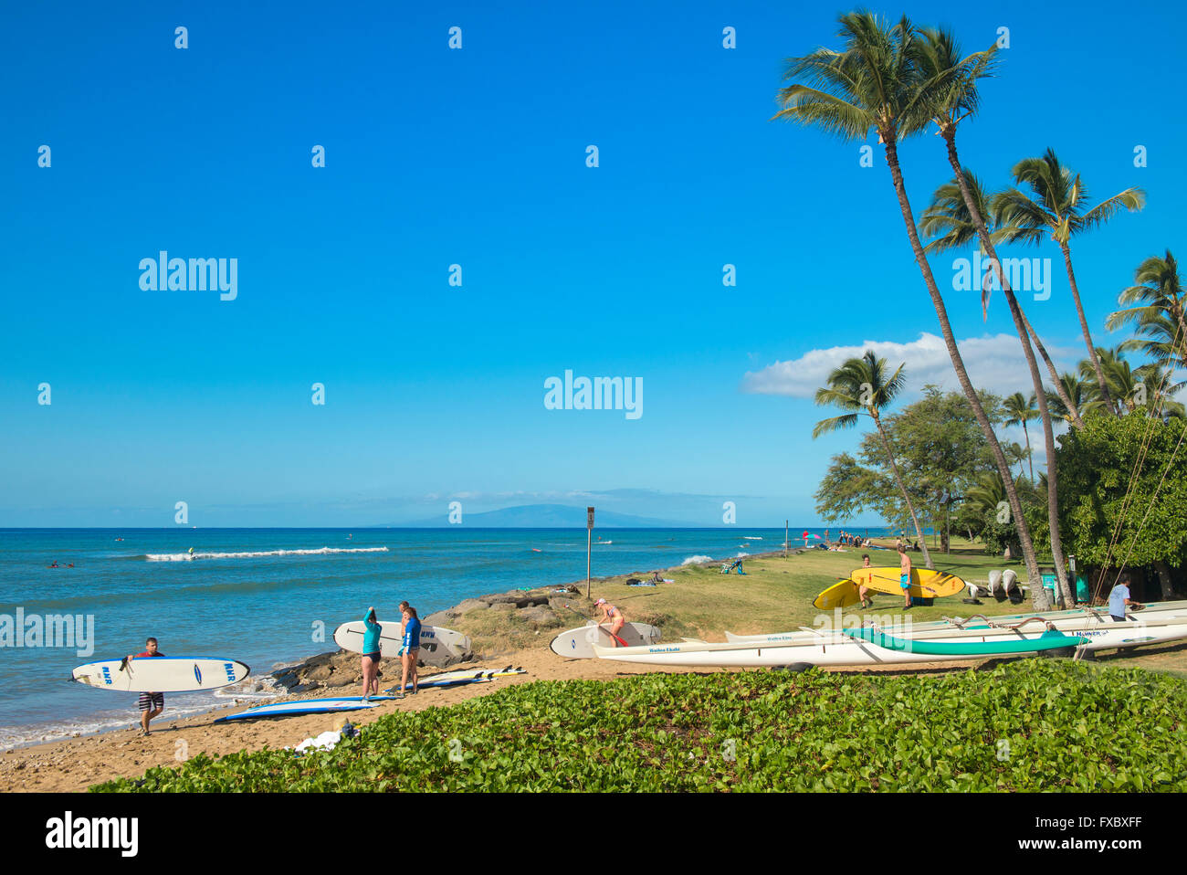 USA, Hawaii, Maui, island, Kihei, beach Stock Photo Alamy