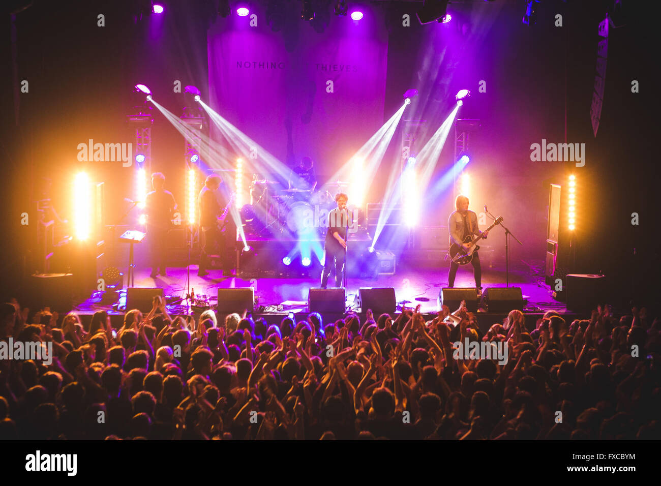 Manchester, UK. 14th April, 2016. English fivepiece band from Essex