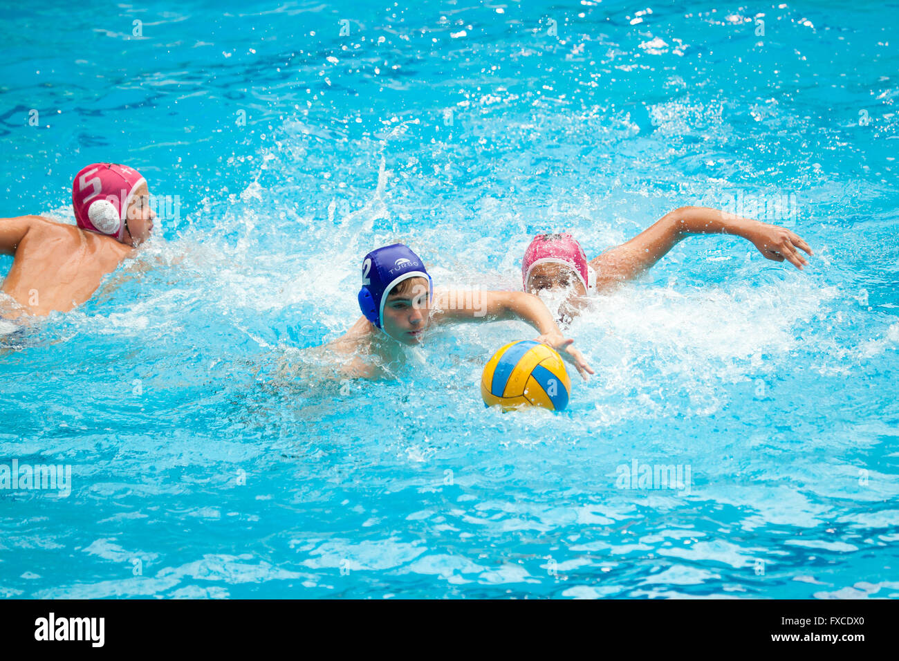 male water polo match Stock Photo Alamy
