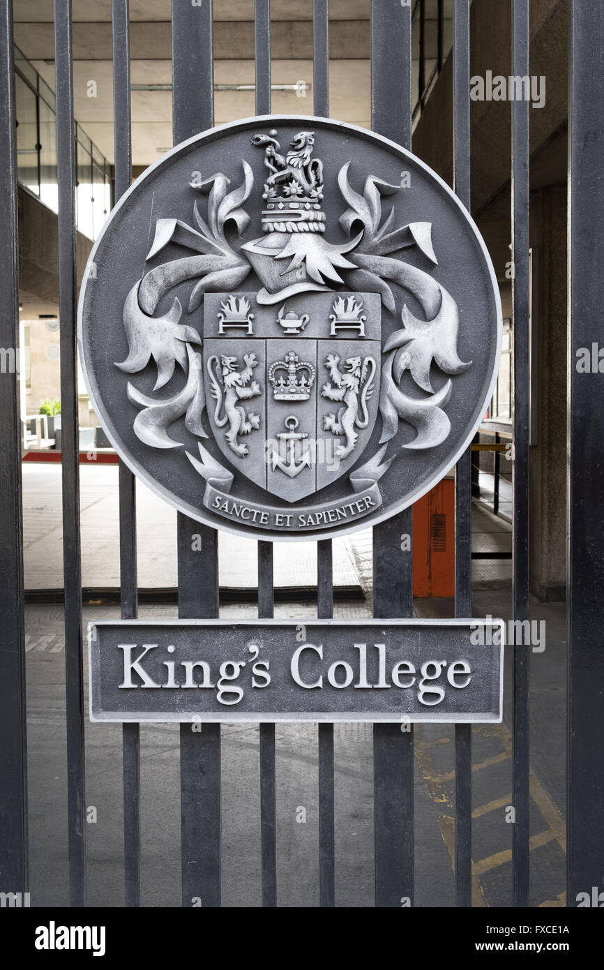 Arms of King's College London  King's college london, King's