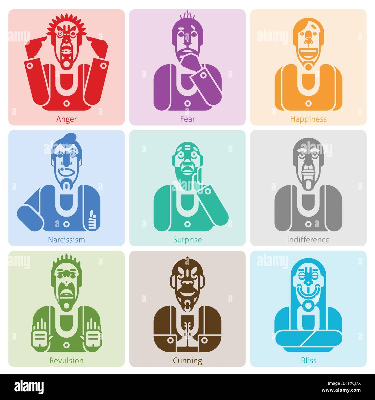 Joyful emotions Stock Vector Images - Alamy