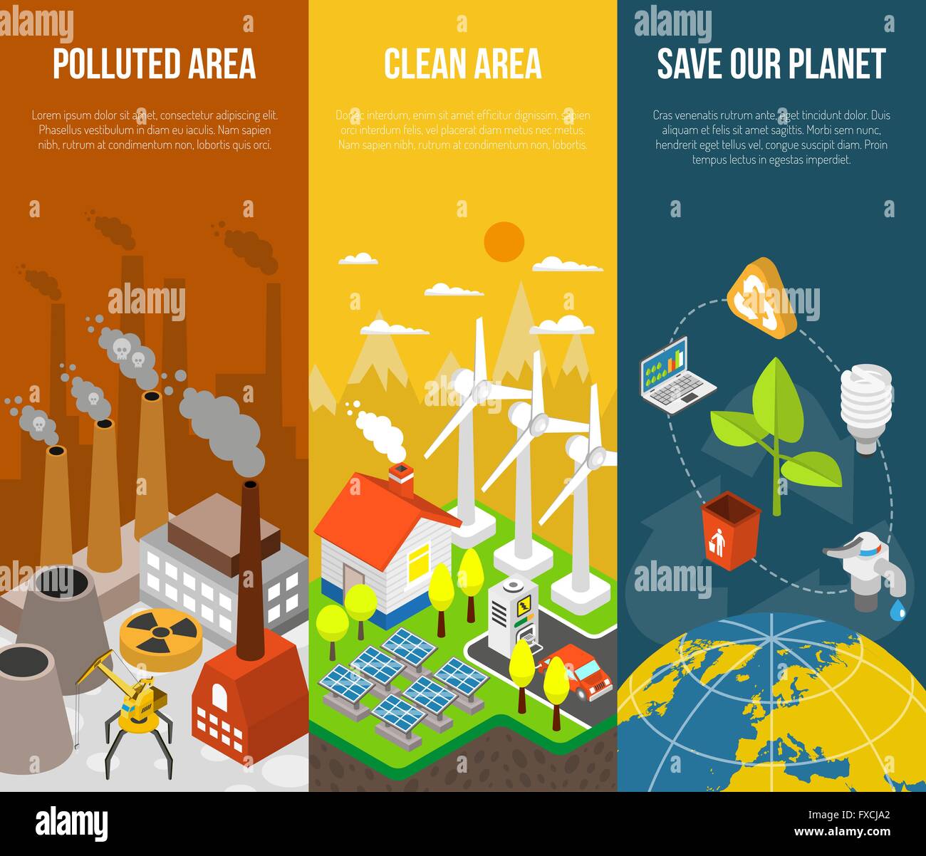 Eco Banner Concept Stock Vector Image & Art - Alamy