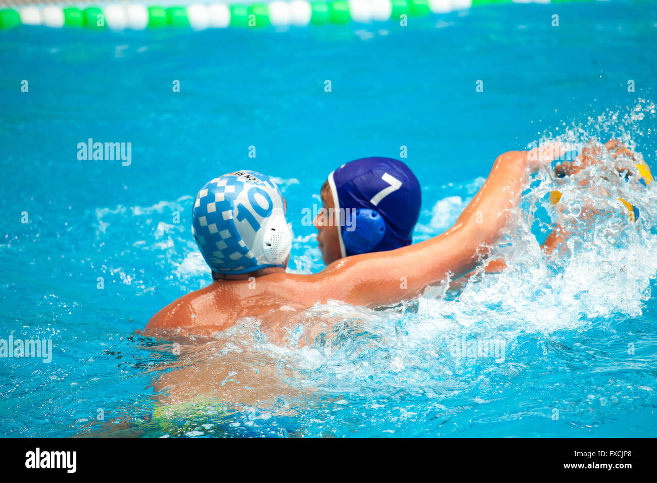 male water polo match Stock Photo Alamy