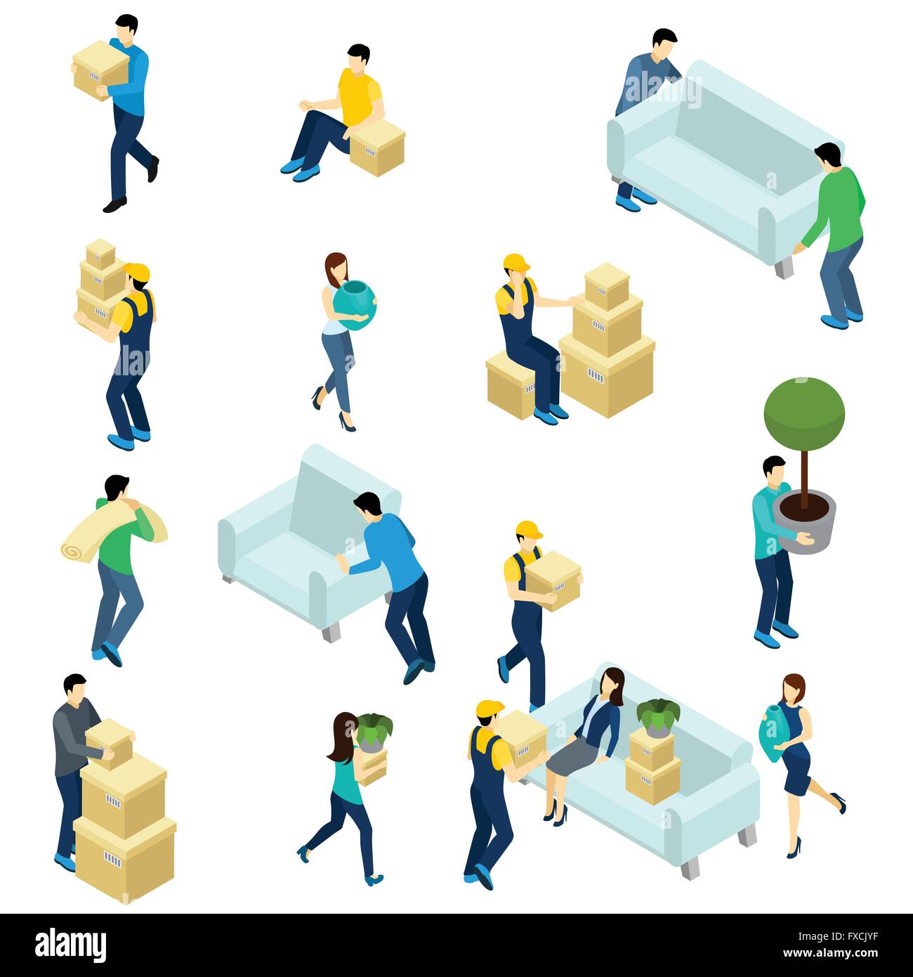 Delivery service isometric vector elements collection with delivery ...